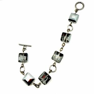 Silver Square Geometric Bracelet